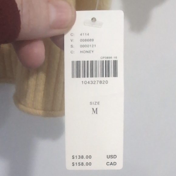 New The Goldie Crew-Neck Cashmere Sweater Size Medium Butter Yellow Oversized - Picture 5 of 8